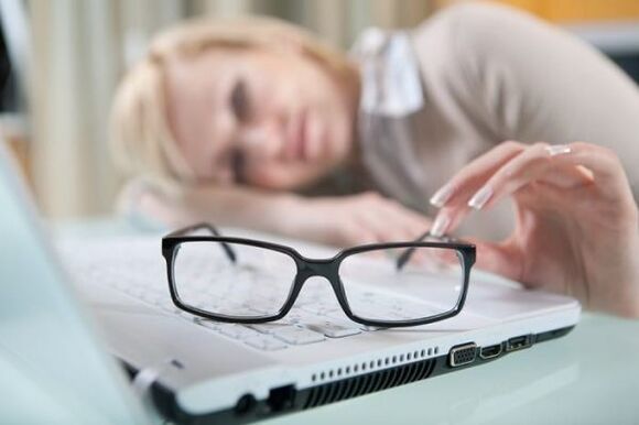 Reduction of vision and its restoration